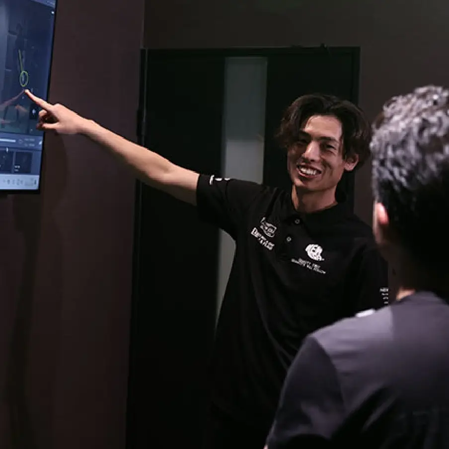 インドアゴルフ個人トレーニング風景