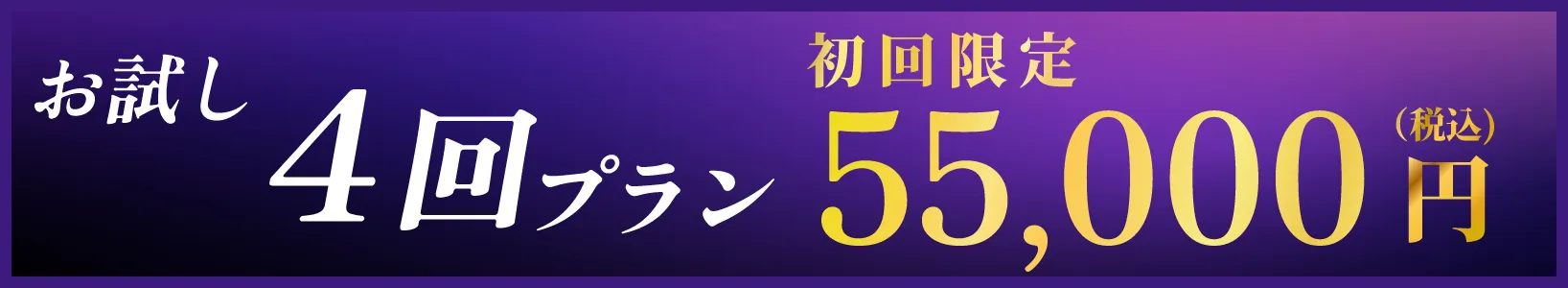 お試し4回プラン 55,000円
